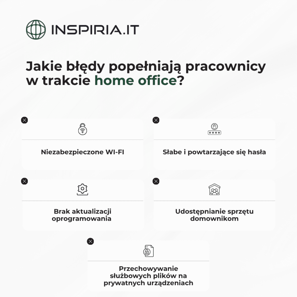 błędy pracy zdalnej